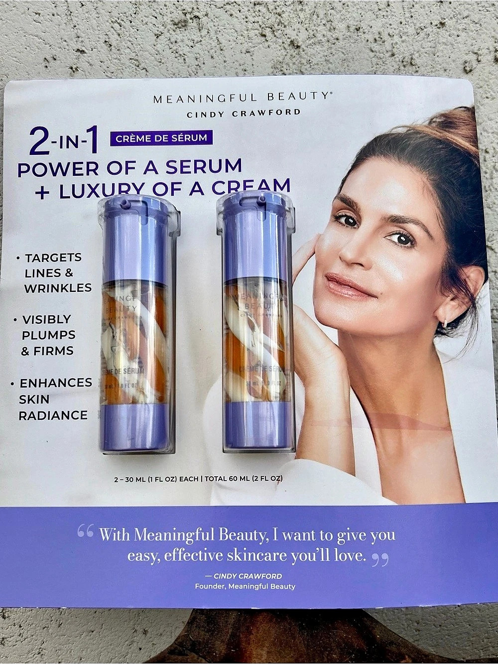 Meaningful Beauty Crème de Sérum 2-Piece Skincare Set Melon Serum